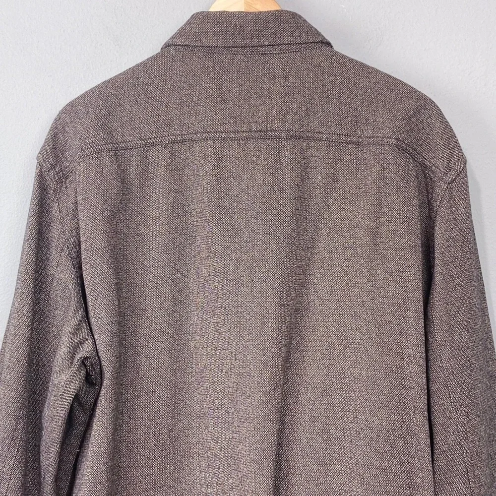 Grayers Shirt Jacket Mens Sz XL Brown Cold Weather‎ Rated Cotton Utility Shacket